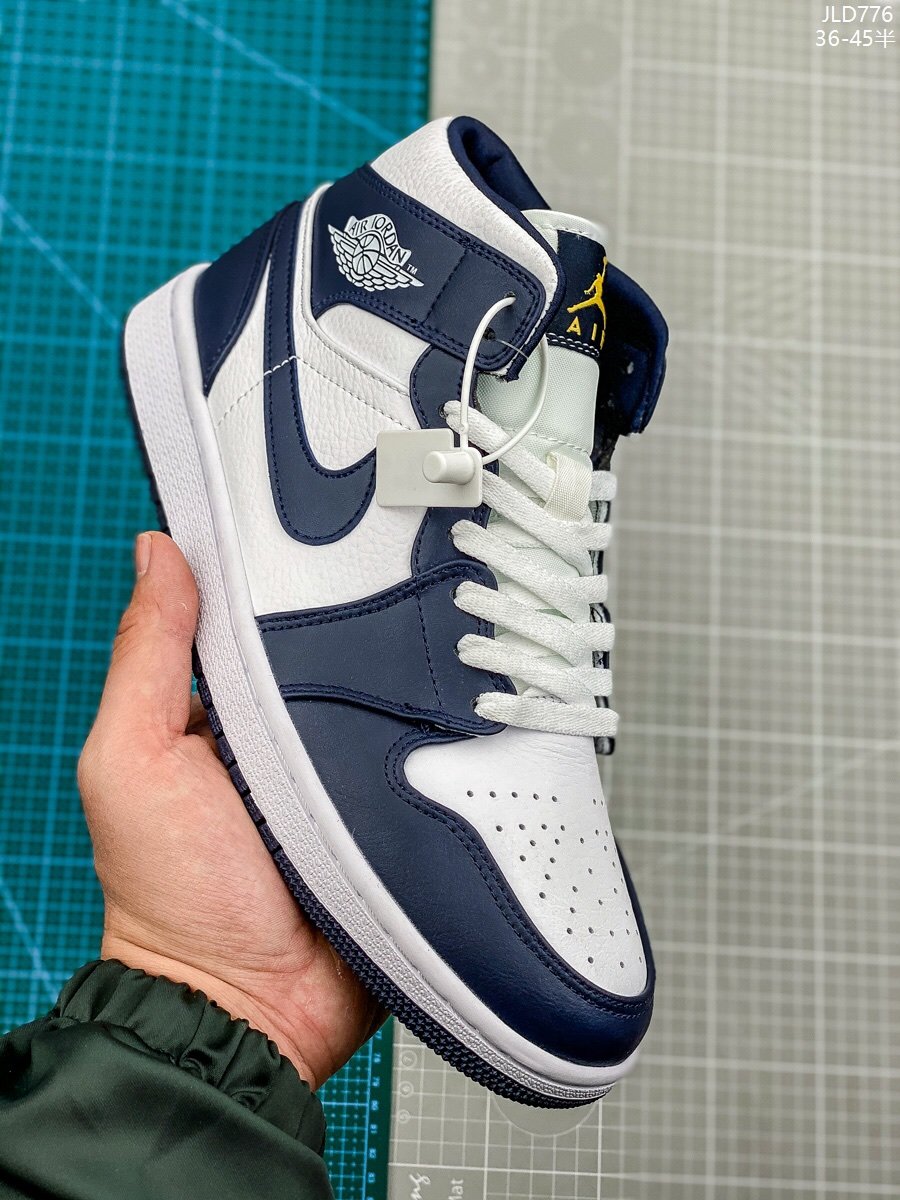 Jordan/Air Jordan [Real Mark] AJ1 aj1 Jordan 1 Generation Joe 1 Jordan 1 Generation Chinese Gang Series Air Jordan 1 Mid Item No.: 554724-113 Jordan 1 Chinese Gang Black and White Panda 36-459 - Image 4